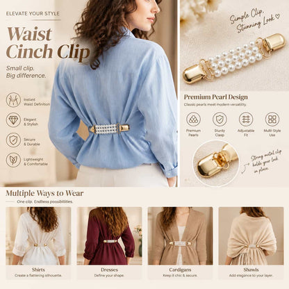 📿Multi-use Waist Cinch Clip | Cardigan & Shawl Clothing Fastener💎