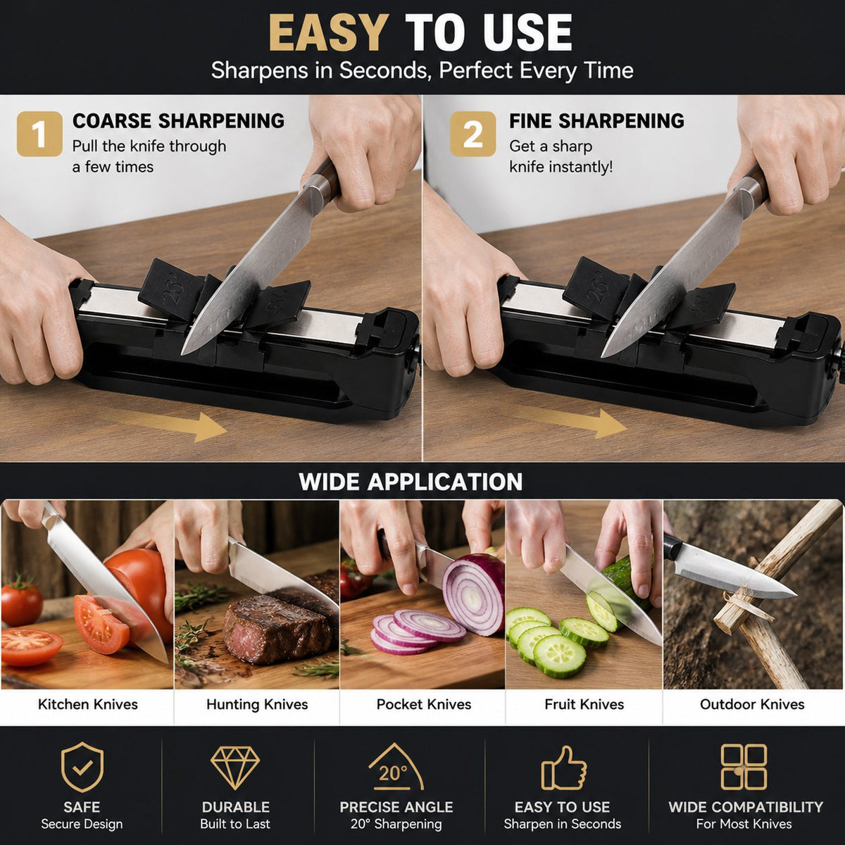 🛠️🔪 Portable Knife Sharpener