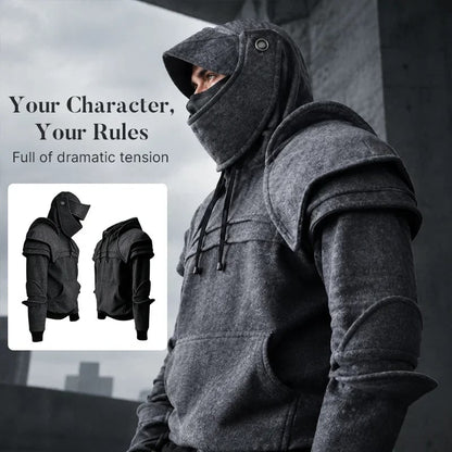 ⚔️Knight Cosplay Hoodie – Medieval Fantasy Streetwear Pullover!