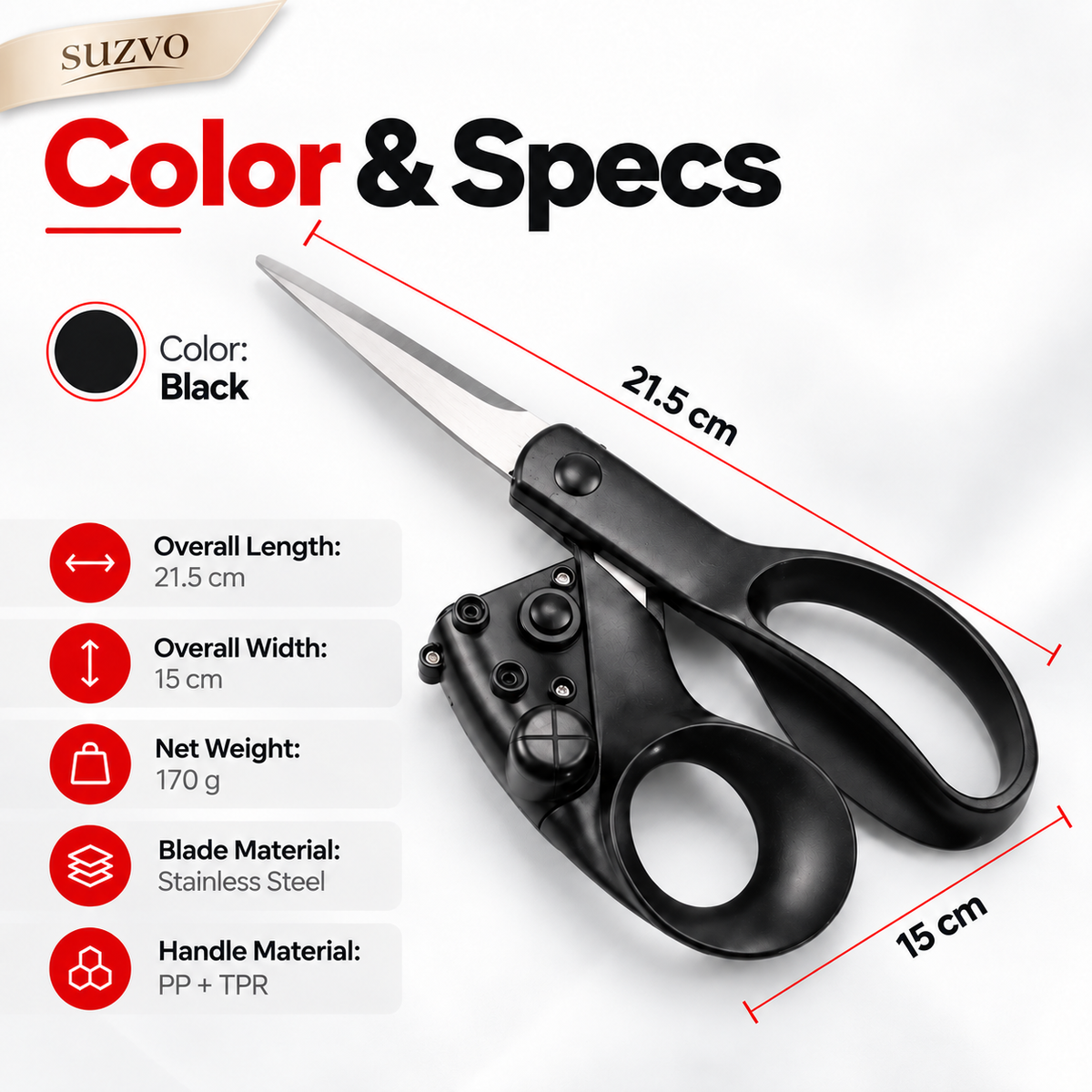 Laser Guided Sewing Scissors – Multi-Purpose Scissors with Infrared Cutting Guide