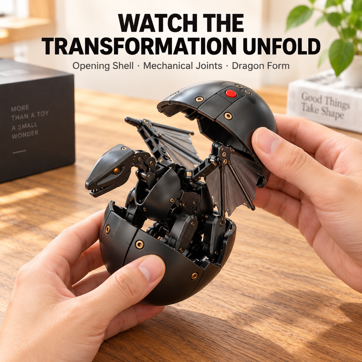 🥚🐉 DragonMorph – Egg to Dragon Transforming Mechanical Toy⭐️