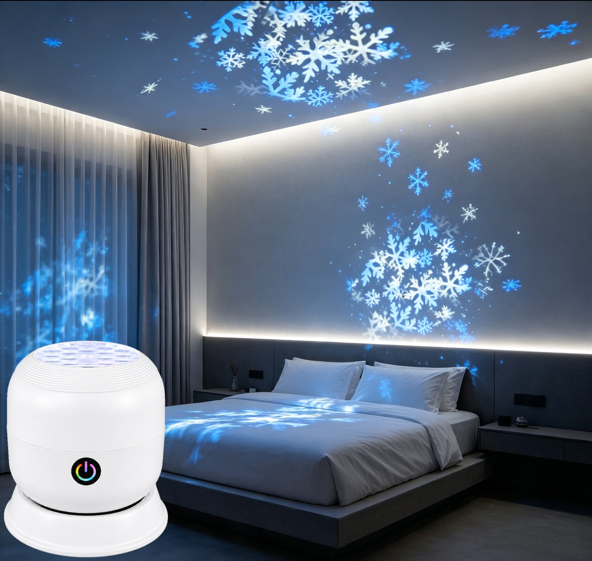 Dynamic rotating LED light projector