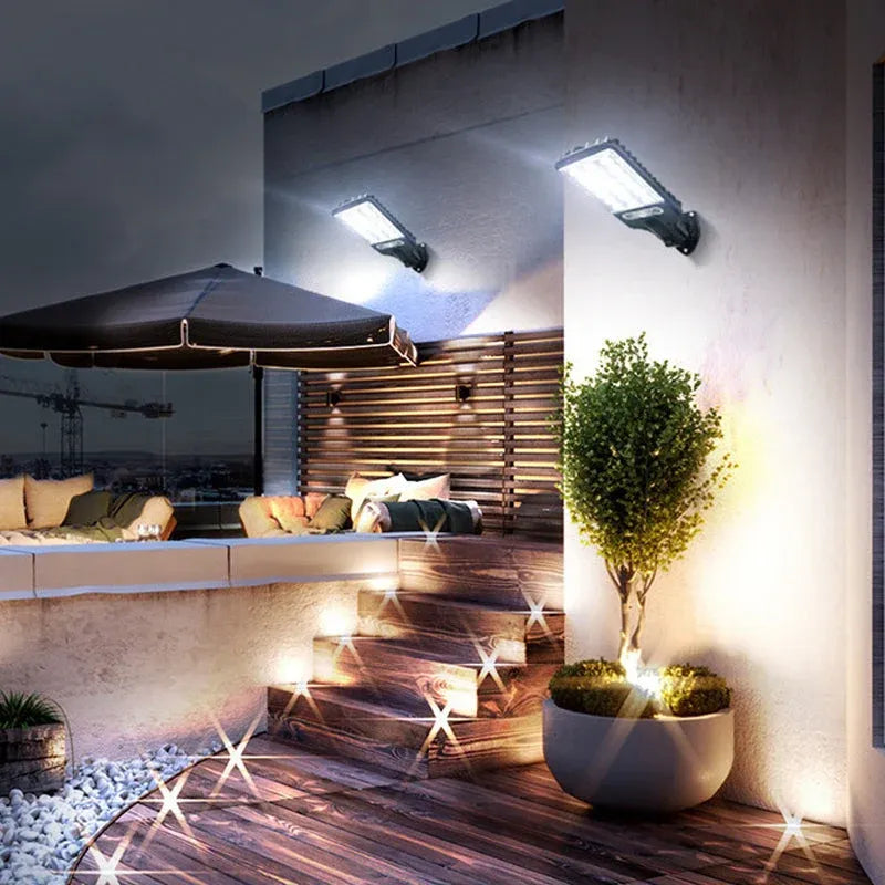 Outdoor LED Solar Lamp with Motion Sensor