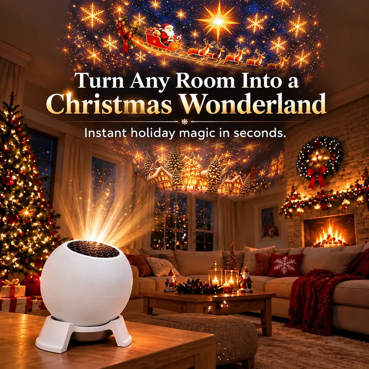 🔥CHIRSTMAS HOT SALE 49% OFF-🎅 Turn Any Room Into a Christmas Wonderland – Holiday Projection Night Light