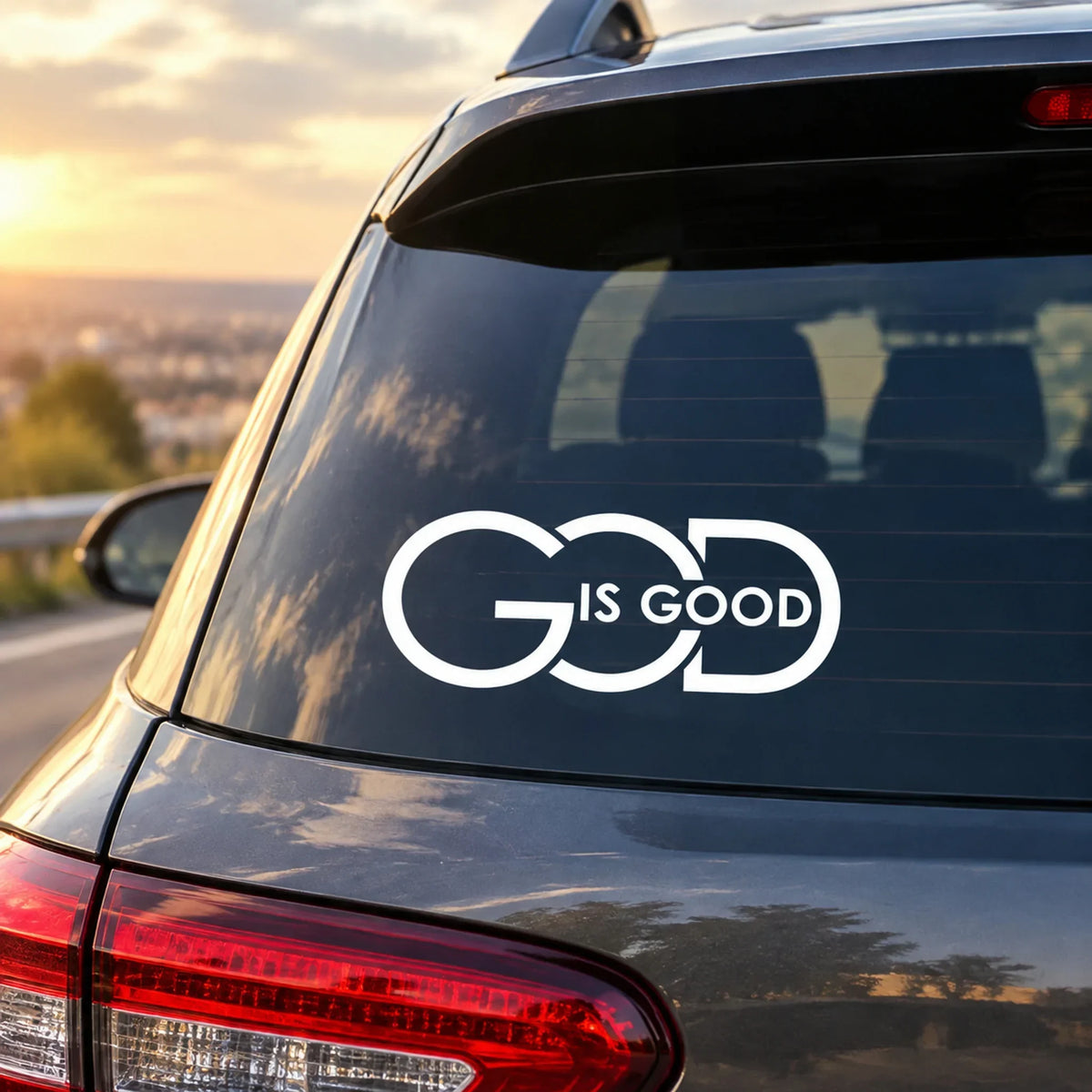 2pack🙏 "god Is Good" Christian Car Decal Sticker | Premium Religious Décor