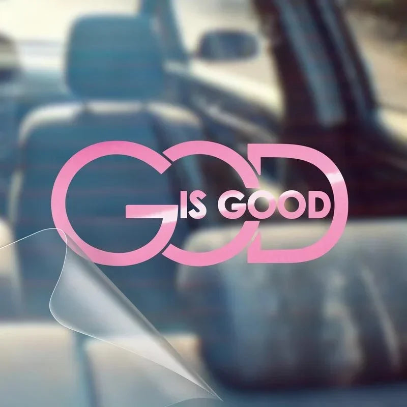 2pack🙏 "god Is Good" Christian Car Decal Sticker | Premium Religious Décor