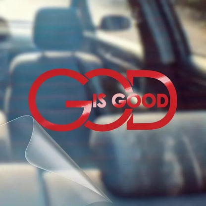 2pack🙏 "god Is Good" Christian Car Decal Sticker | Premium Religious Décor