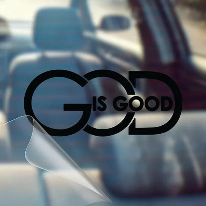 2pack🙏 "god Is Good" Christian Car Decal Sticker | Premium Religious Décor
