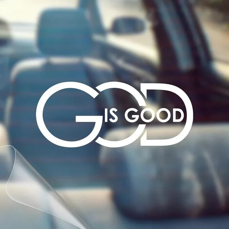 2pack🙏 "god Is Good" Christian Car Decal Sticker | Premium Religious Décor