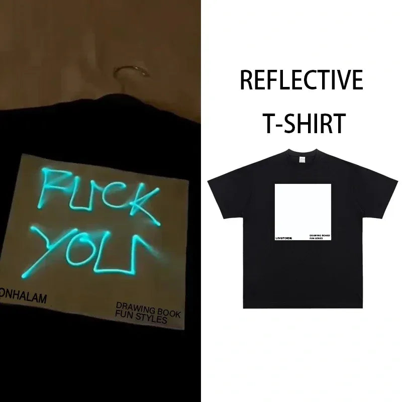 🔦 Glow-in-the-dark Drawing T-shirt | Draw, Glow & Repeat