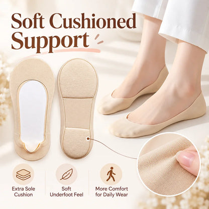 🧦 Cushioned No-Show Socks – Soft Padded Foot Liners