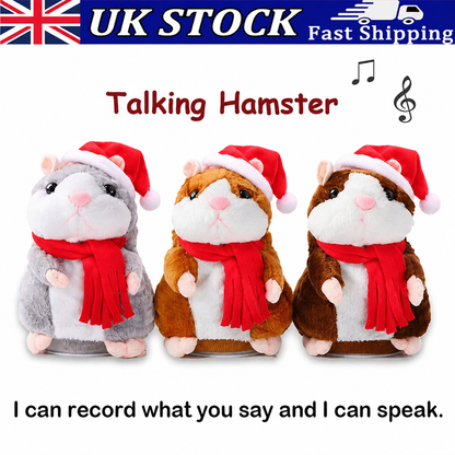 ✨Talking Hamster Plush – repeats whatever you say, auto head-shaking, hilarious fun for kids & adults.🎁