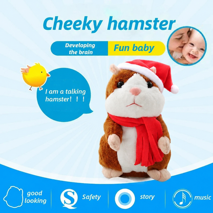 ✨Talking Hamster Plush – repeats whatever you say, auto head-shaking, hilarious fun for kids & adults.🎁