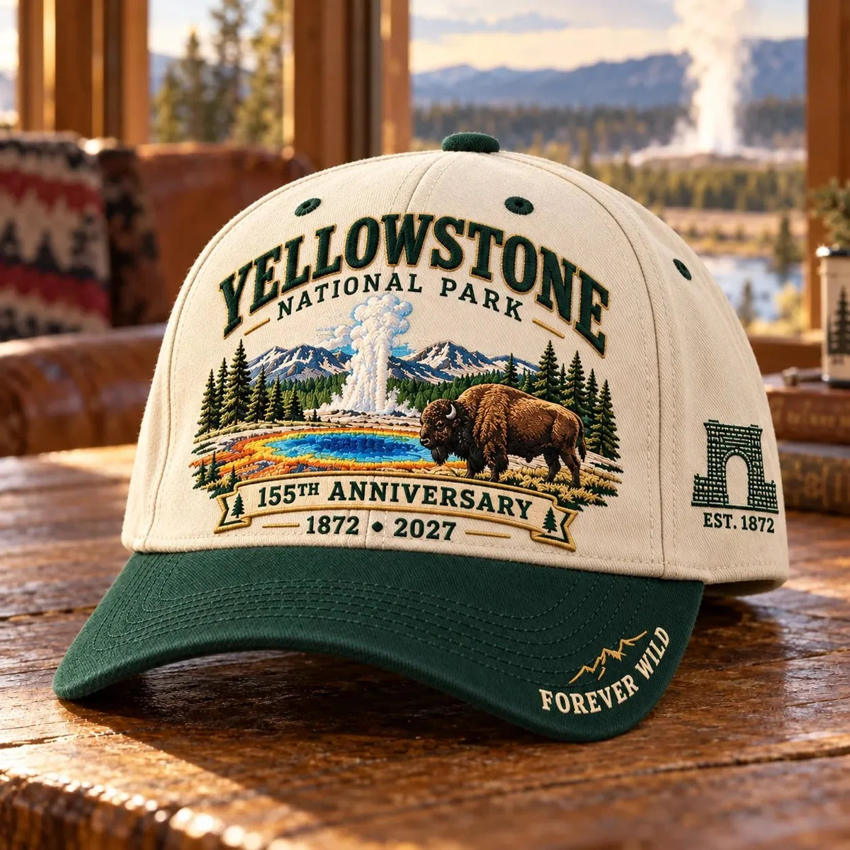 ⏳ Last Day 49% OFF – 🦬Yellowstone National Park 155th Anniversary Classic Cap