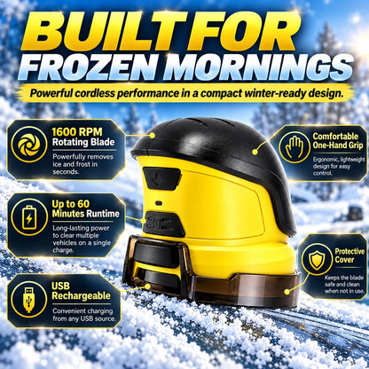 🔥 Cordless Electric Snow Scraper | Clear Frost & Ice in Seconds