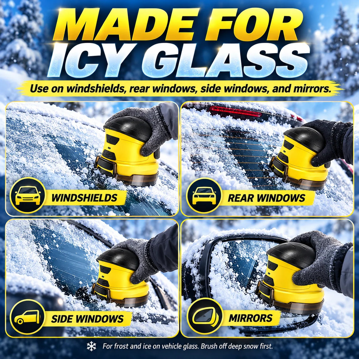 🔥 Cordless Electric Snow Scraper | Clear Frost & Ice in Seconds
