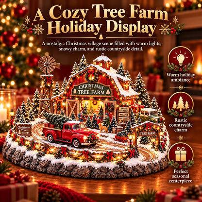 🔥Last Day 49% OFF🔥🚗🎄 Christmas Classic Gas Station Village™ – Lighted Vintage American Gas Station with Classic Cars