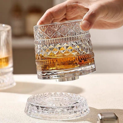 360 Degree Rotating Whiskey Glass