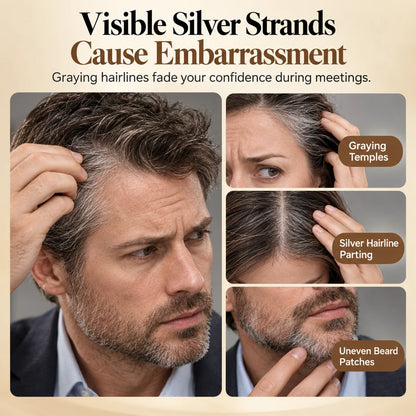 Unisex Temporary Hair Color Touch-Up Pen for Covering Gray Hair