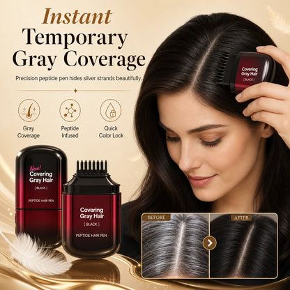 Unisex Temporary Hair Color Touch-Up Pen for Covering Gray Hair