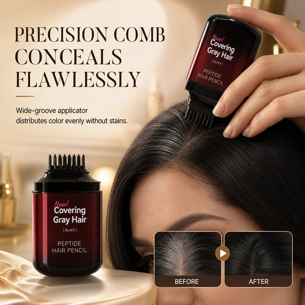 Unisex Temporary Hair Color Touch-Up Pen for Covering Gray Hair