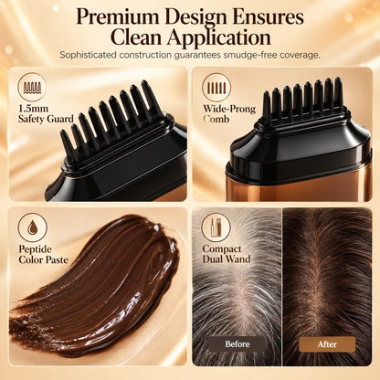 Unisex Temporary Hair Color Touch-Up Pen for Covering Gray Hair