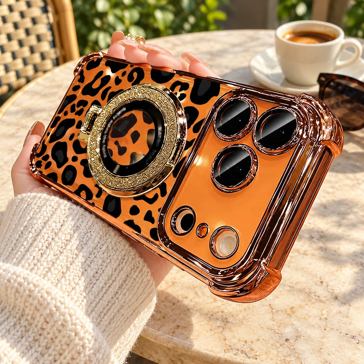 Sexy Leopard Print Transparent Soft Silicone Shockproof Case for iPhone 18 Pro Max