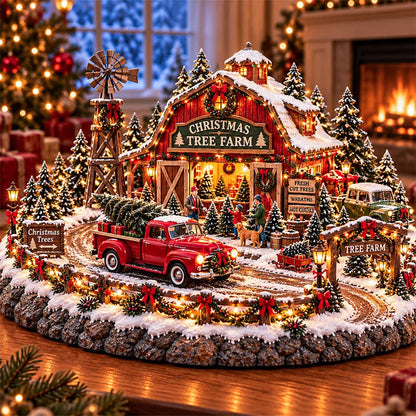 🔥Last Day 49% OFF🔥🚗🎄 Christmas Classic Gas Station Village™ – Lighted Vintage American Gas Station with Classic Cars