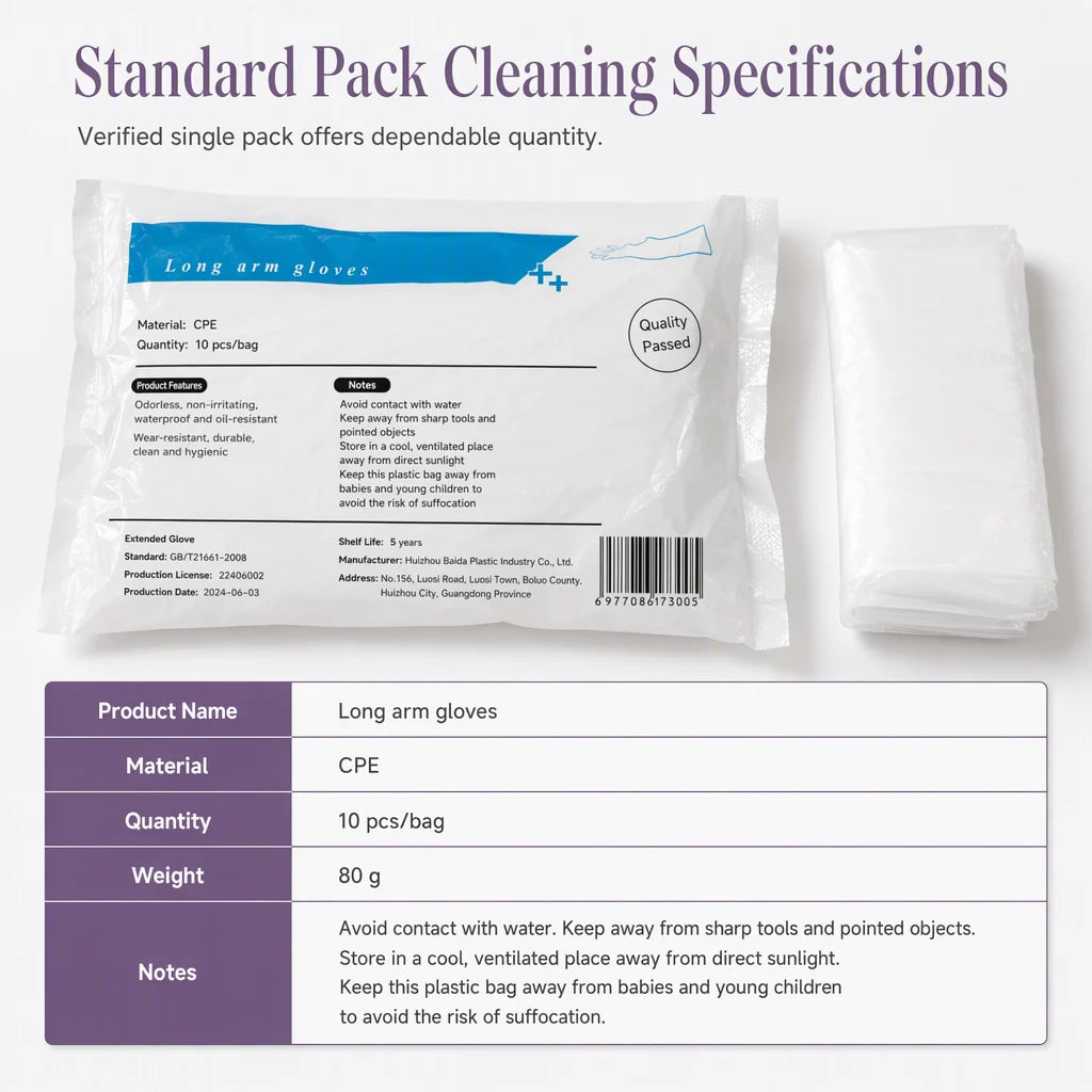 🧪 Chemical Safety 2026 | Disposable Long Gloves | Full Protection & Durable