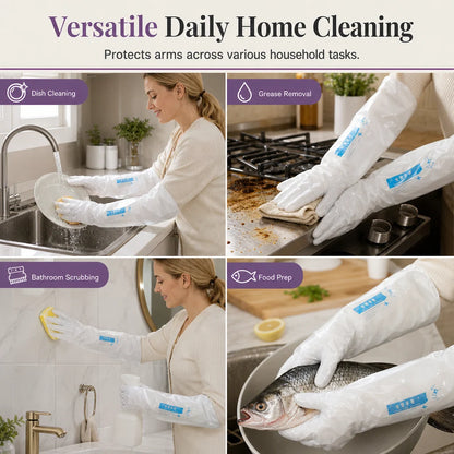 🧪 Chemical Safety 2026 | Disposable Long Gloves | Full Protection & Durable