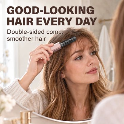 Last Day 49% OFF 🔥 Compact Wireless Hot Comb – Handy Bang Styling Companion!
