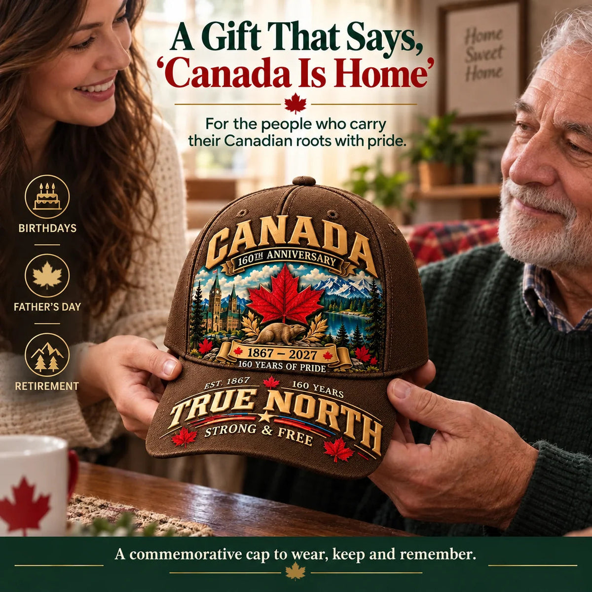 🍁Canada 160th Anniversary 1867–2027 Commemorative Cap