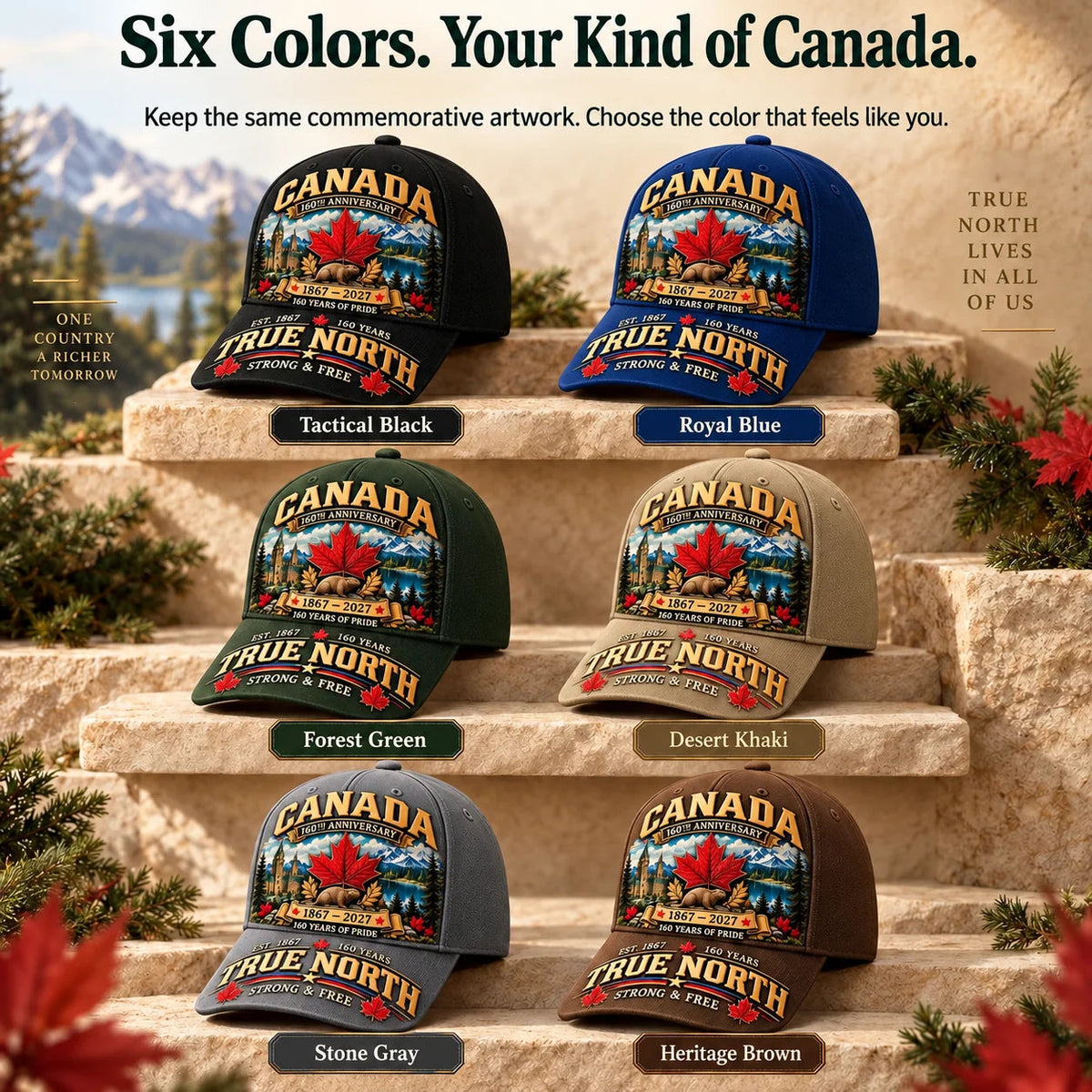 🍁Canada 160th Anniversary 1867–2027 Commemorative Cap