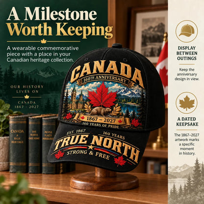 🍁Canada 160th Anniversary 1867–2027 Commemorative Cap