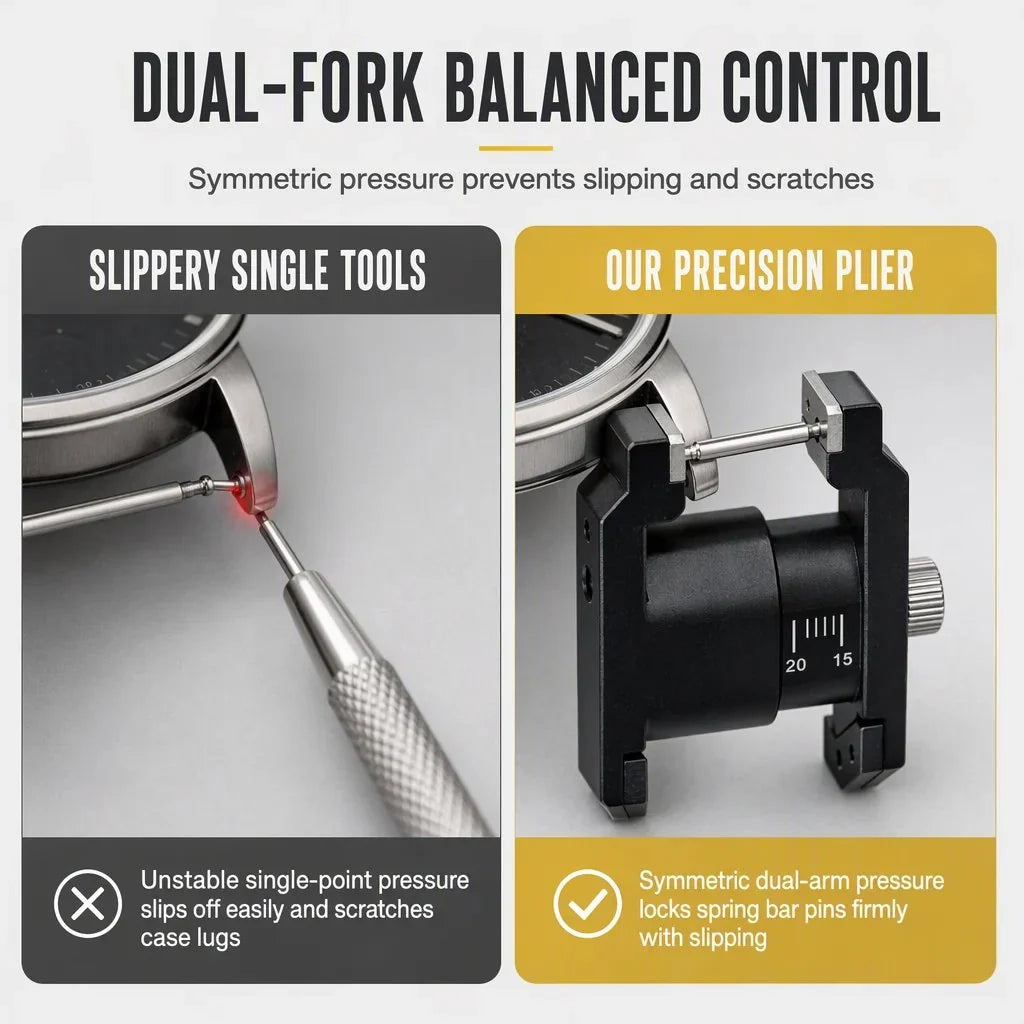 🔥HOT SALE🔥Watch Repair Tool V Shaped Spring Bar Pliers and Tweezers Kit for Strap Removal