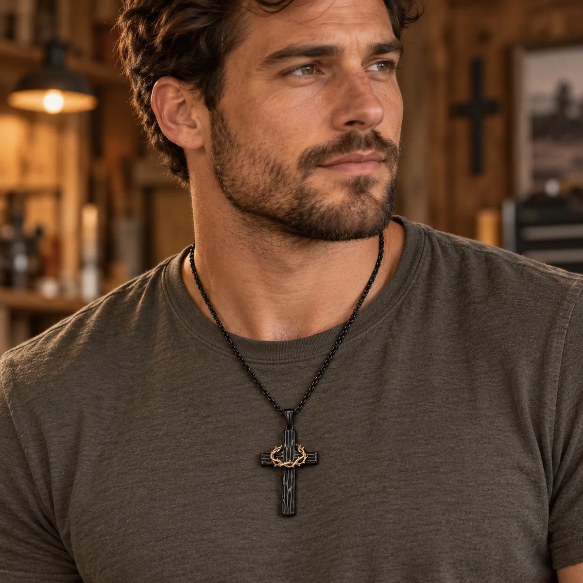 ✝️100% Handmade Crown Of Thorns Cross Necklace(𝐃𝐚𝐧𝐢𝐞𝐥 𝐁𝐫𝐨𝐨𝐤𝐬 𝐇𝐚𝐧𝐝𝐦𝐚𝐝𝐞®)