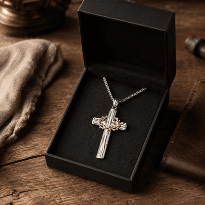 ✝️100% Handmade Crown Of Thorns Cross Necklace(𝐃𝐚𝐧𝐢𝐞𝐥 𝐁𝐫𝐨𝐨𝐤𝐬 𝐇𝐚𝐧𝐝𝐦𝐚𝐝𝐞®)