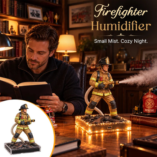 🚒Firefighter Rescue Mist Humidifier I Light-Up Hero Gift