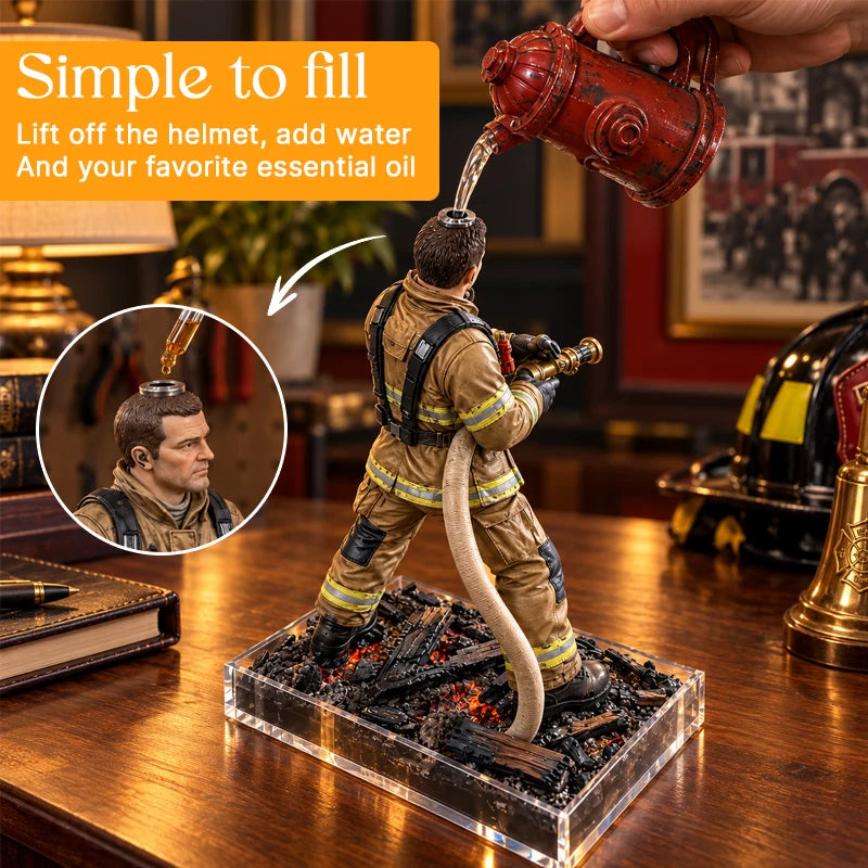 🚒Firefighter Rescue Mist Humidifier I Light-Up Hero Gift