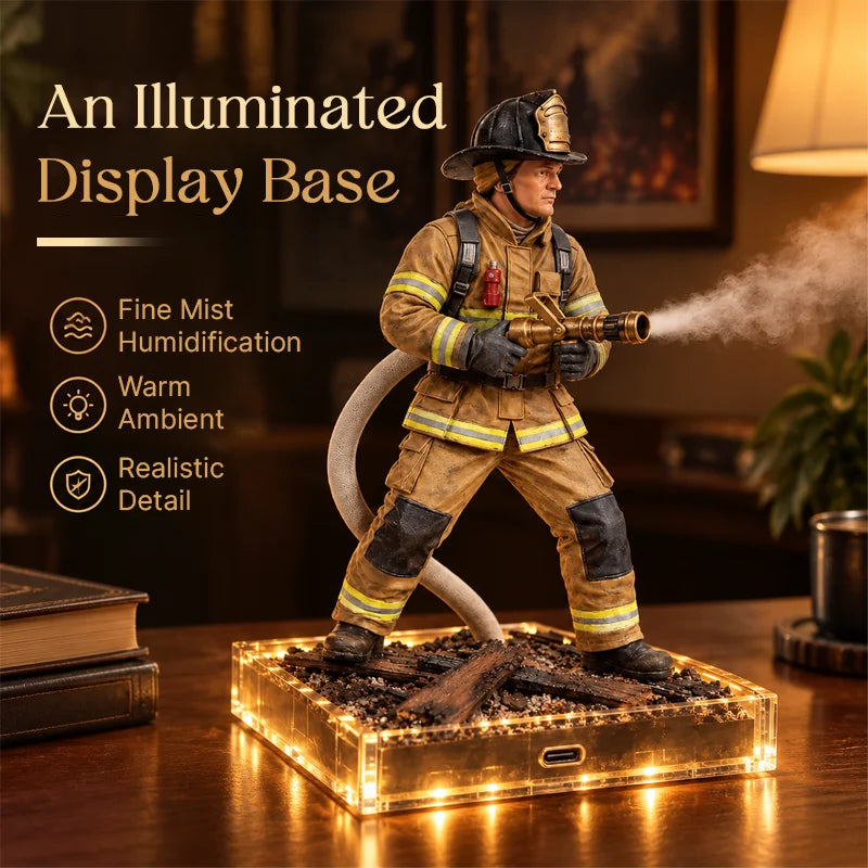 🚒Firefighter Rescue Mist Humidifier I Light-Up Hero Gift
