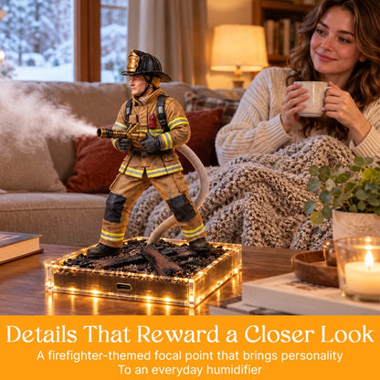 🚒Firefighter Rescue Mist Humidifier I Light-Up Hero Gift