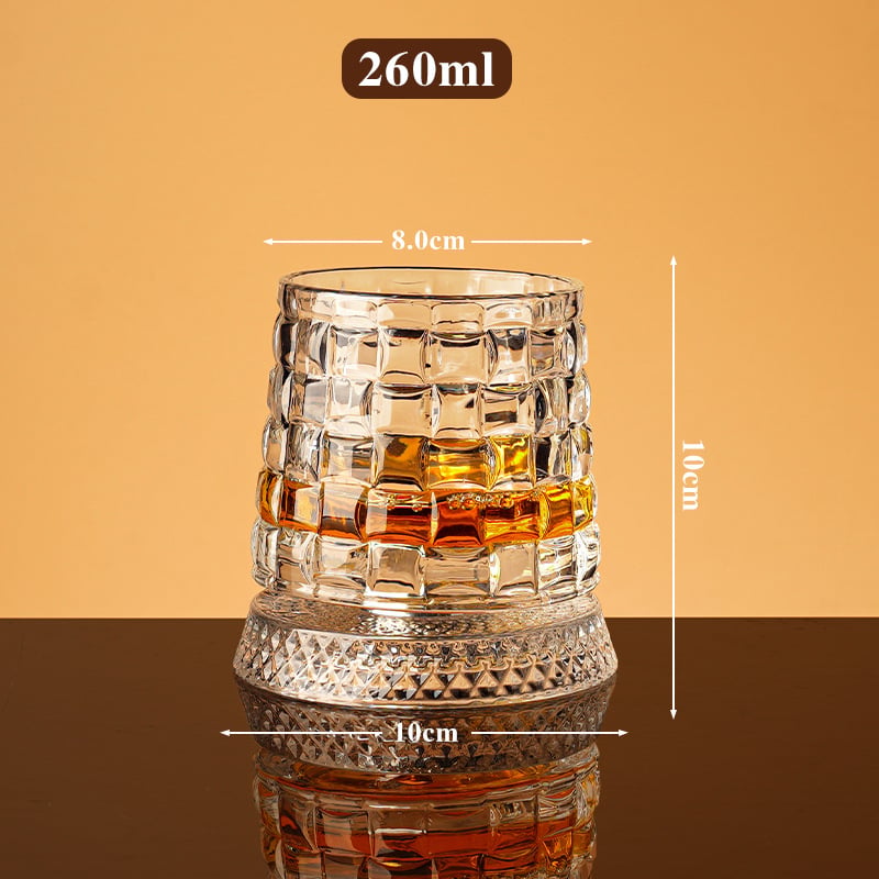 360 Degree Rotating Whiskey Glass