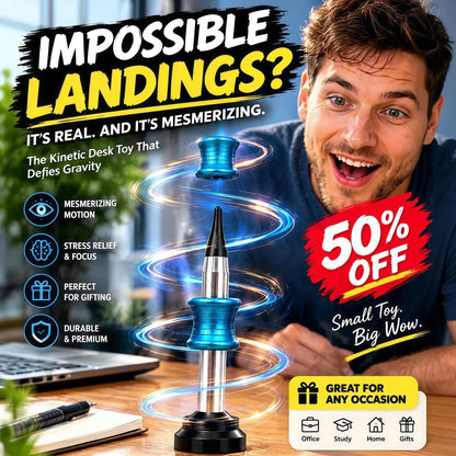 Kinetic Desk toy That Performs Impossible Landing