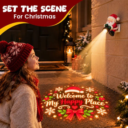 🎅 Santa Welcome Projector – Christmas Greeting Light with Remote & Adjustable Angle