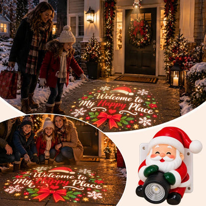 🎅 Santa Welcome Projector – Christmas Greeting Light with Remote & Adjustable Angle