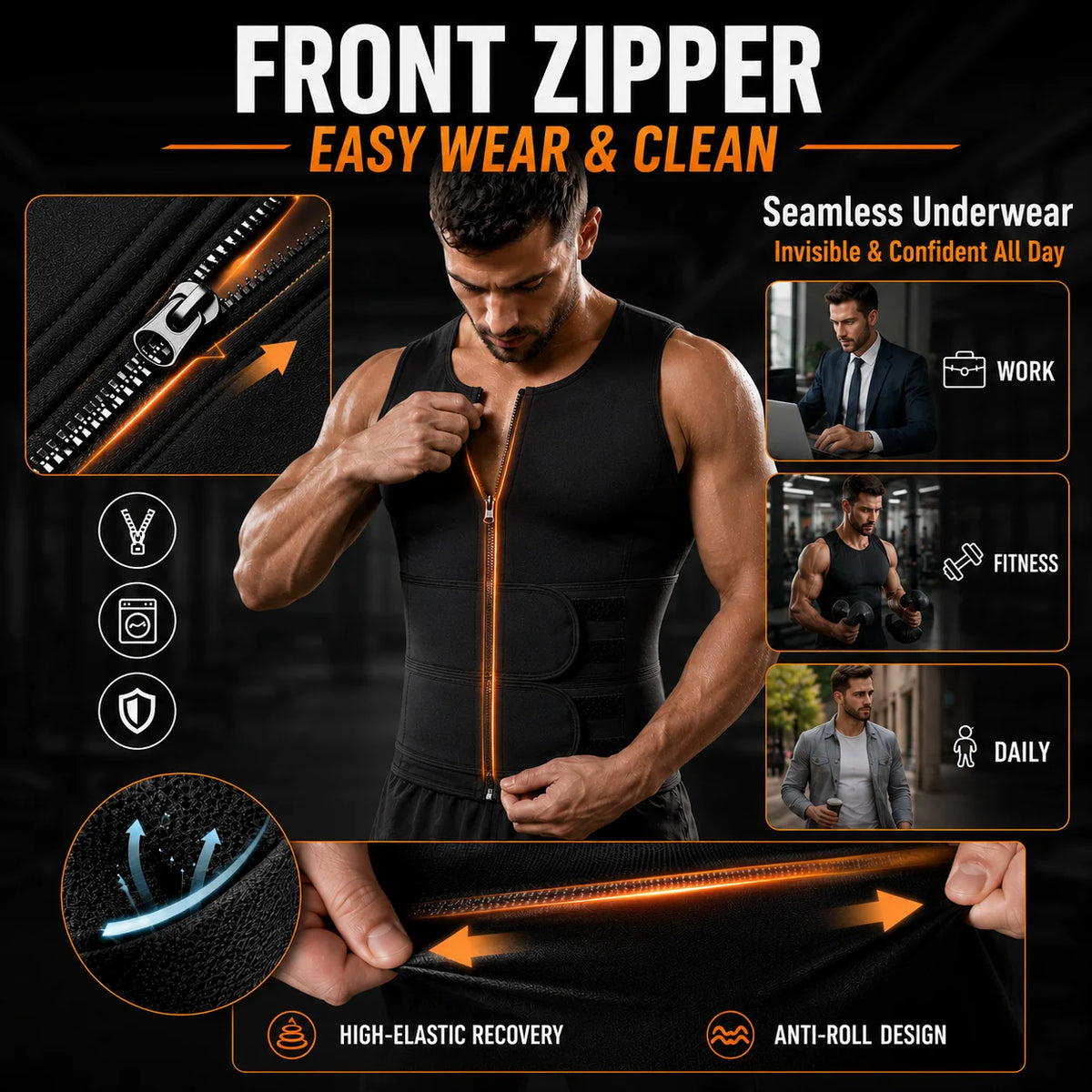 Men's Sweat Sauna Shaper Vest🔥
