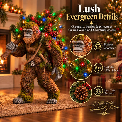 🎄 Woodland Bigfoot – Lighted Christmas Porch Decor