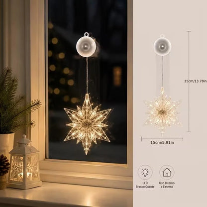 🎄 50% OFF! ✨ DIY Christmas Suction Window Lights – No drill, battery & reusable ✨