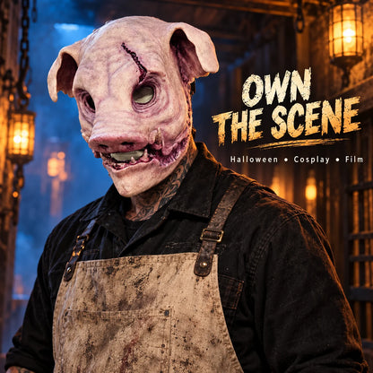 🐷 The Butcher Silicone Pig Mask | Face-Only Transformation