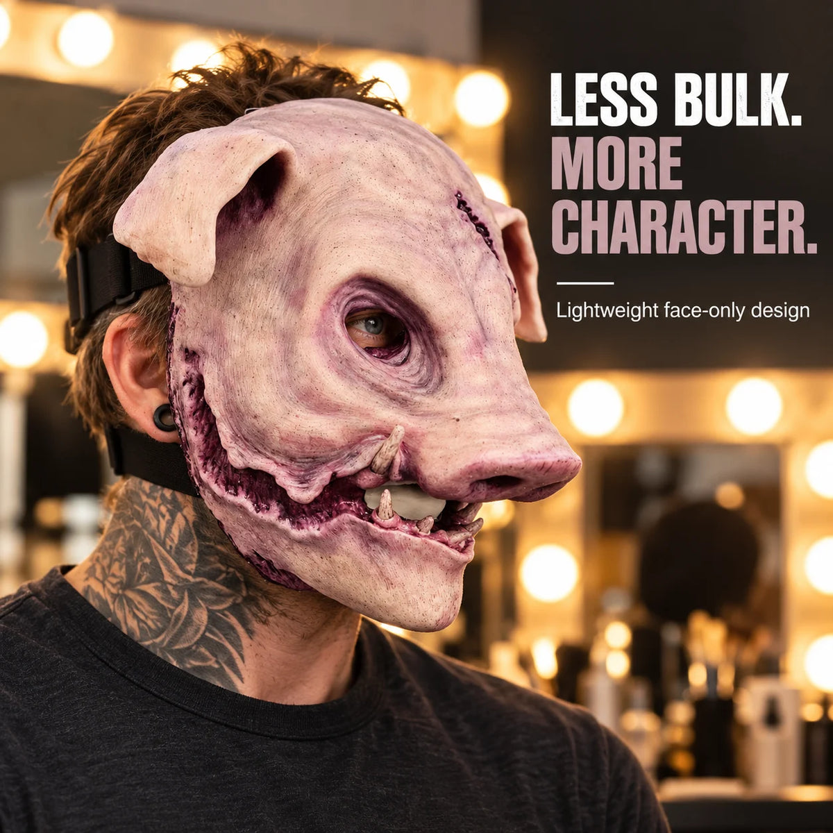 🐷 The Butcher Silicone Pig Mask | Face-Only Transformation